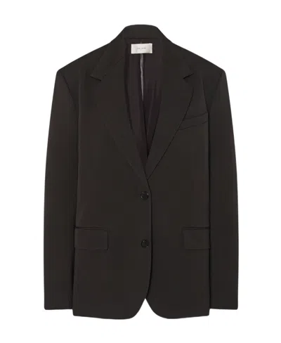 The Row Viper Freshly Cut Wool Suit Coat In Brown