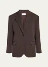 THE ROW VIPER TAILORED CUTOUT BACK WOOL JACKET