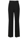 The Row Belt Loops Pleats Trousers In Black