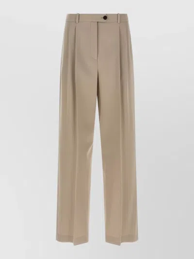 THE ROW VIRGIL TAILORED TROUSERS BELT LOOPS PLEATS POCKETS