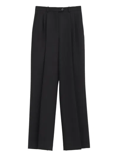 The Row Virgil Wool Trousers In Black