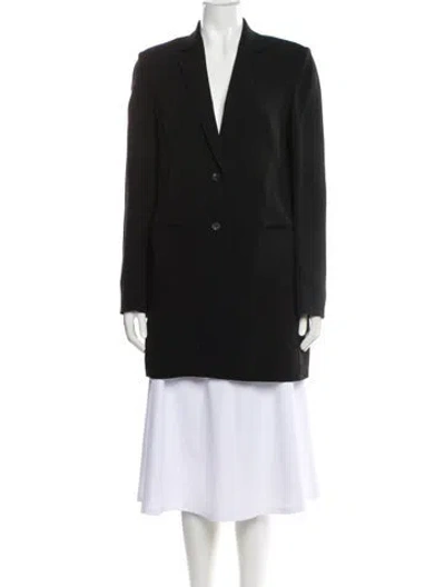 Pre-owned The Row Virgin Wool Blazer In Black