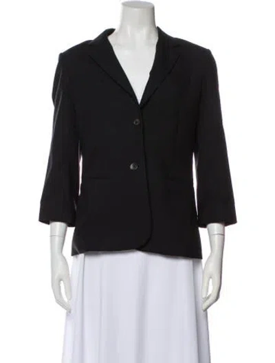 Pre-owned The Row Virgin Wool Blazer In Black