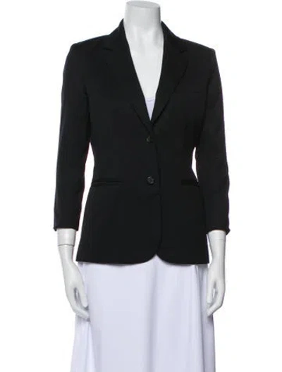 Pre-owned The Row Virgin Wool Blazer In Black