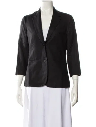 Pre-owned The Row Virgin Wool Blazer In Black