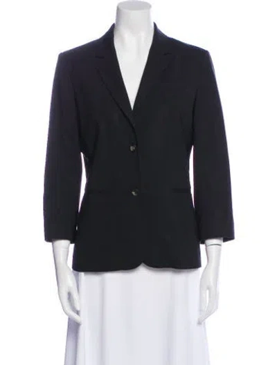 Pre-owned The Row Virgin Wool Blazer In Black