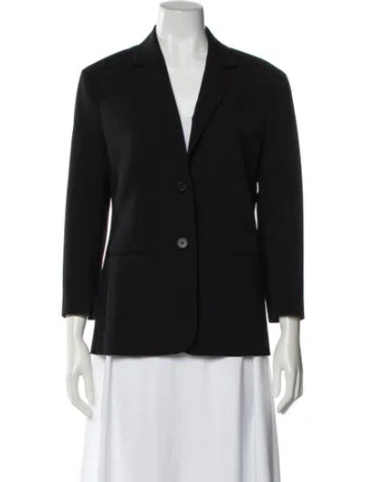 Pre-owned The Row Virgin Wool Blazer In Black