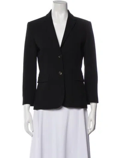 Pre-owned The Row Virgin Wool Blazer In Black