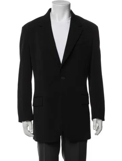 Pre-owned The Row Virgin Wool Blazer In Black