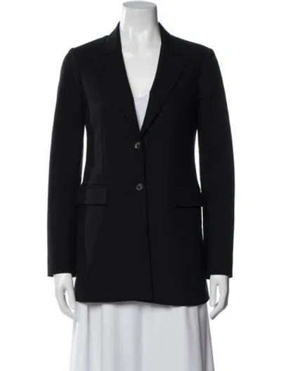 Pre-owned The Row Virgin Wool Blazer In Black
