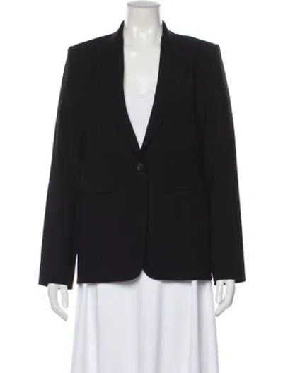 Pre-owned The Row Virgin Wool Blazer In Black