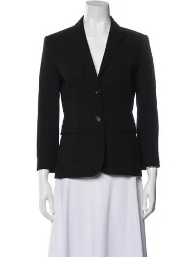 Pre-owned The Row Virgin Wool Blazer In Black