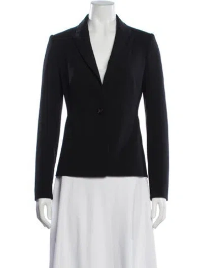Pre-owned The Row Virgin Wool Blazer In Black