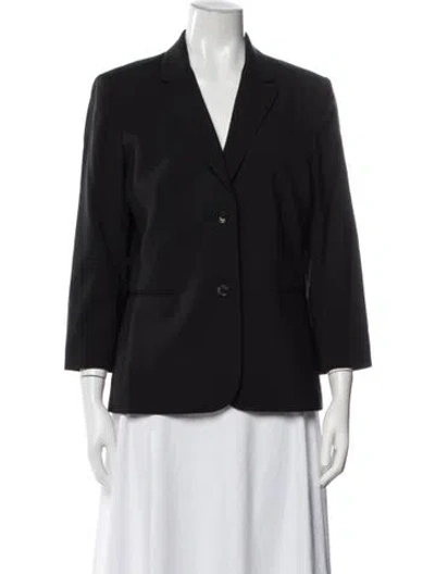 Pre-owned The Row Virgin Wool Blazer In Black