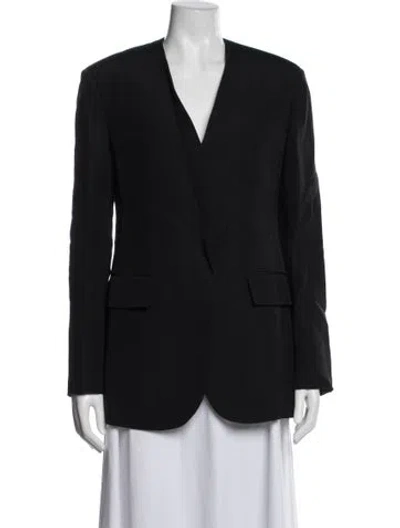 Pre-owned The Row Virgin Wool Blazer In Black