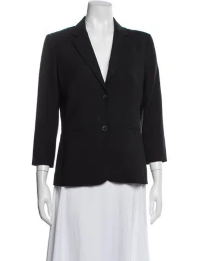 Pre-owned The Row Virgin Wool Blazer In Black