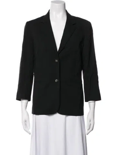 Pre-owned The Row Virgin Wool Blazer In Black