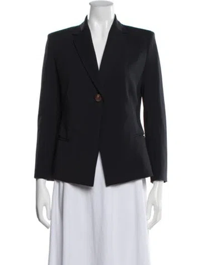 Pre-owned The Row Virgin Wool Blazer In Black