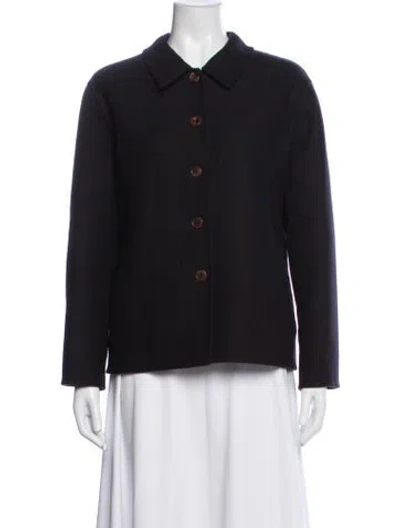 Pre-owned The Row Virgin Wool Blazer In Black
