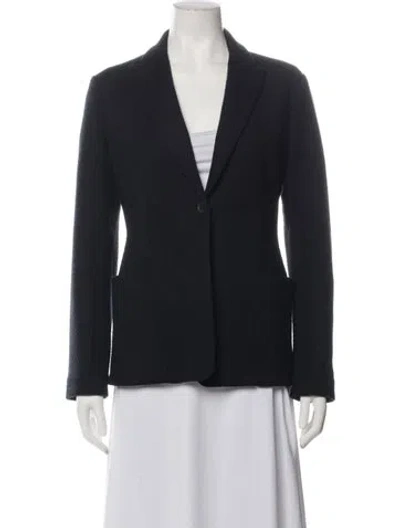 Pre-owned The Row Virgin Wool Blazer In Black