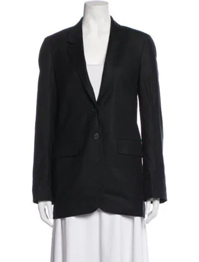 Pre-owned The Row Virgin Wool Blazer In Black