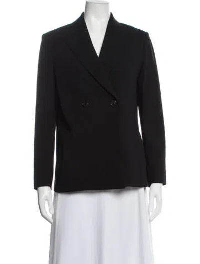 Pre-owned The Row Virgin Wool Blazer In Black