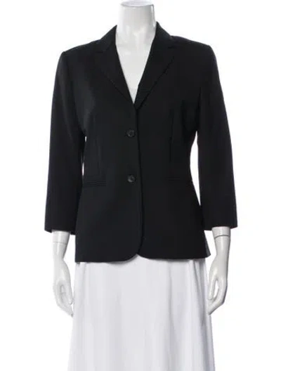 Pre-owned The Row Virgin Wool Blazer In Black