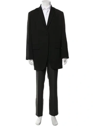 Pre-owned The Row Virgin Wool Blazer In Black