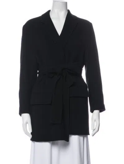 Pre-owned The Row Virgin Wool Blazer In Black