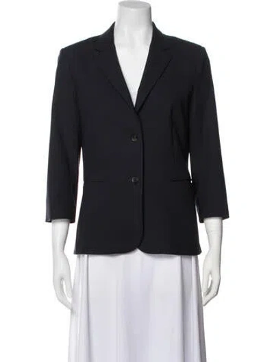 Pre-owned The Row Virgin Wool Blazer In Blue