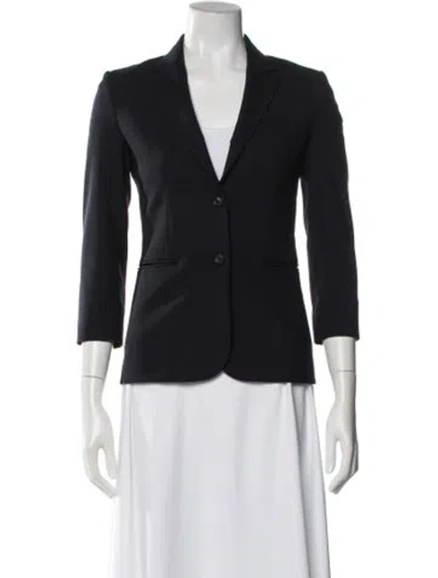 Pre-owned The Row Virgin Wool Blazer In Blue