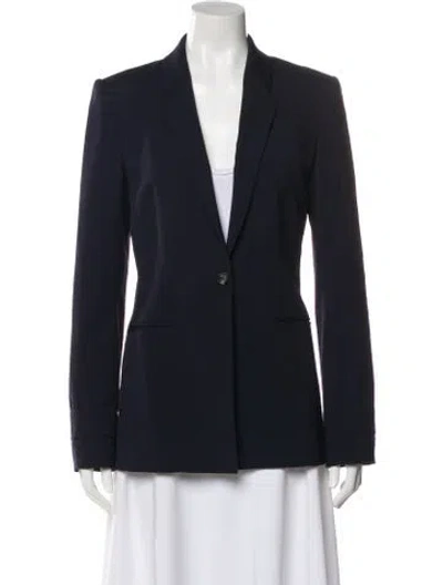 Pre-owned The Row Virgin Wool Blazer In Blue