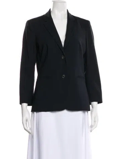 Pre-owned The Row Virgin Wool Blazer In Blue