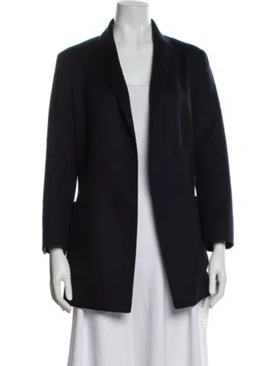 Pre-owned The Row Virgin Wool Blazer In Blue