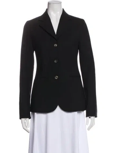 Pre-owned The Row Virgin Wool Blazer In Blue