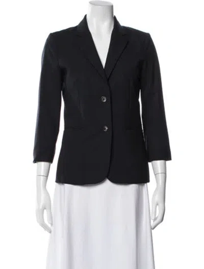 Pre-owned The Row Virgin Wool Blazer In Blue