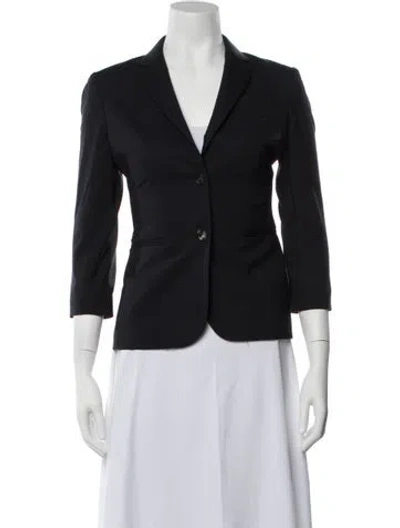Pre-owned The Row Virgin Wool Blazer In Blue