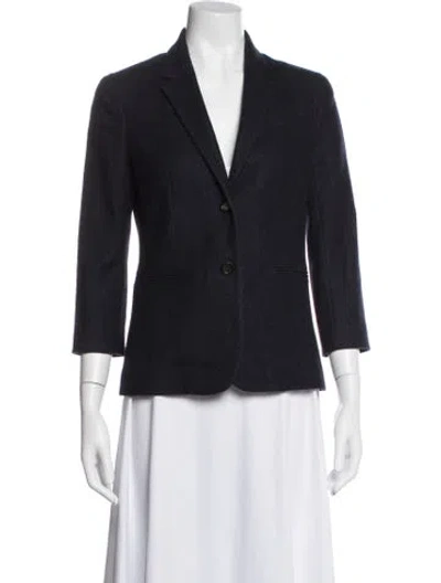 Pre-owned The Row Virgin Wool Blazer In Blue