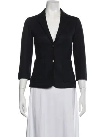 Pre-owned The Row Virgin Wool Blazer In Blue