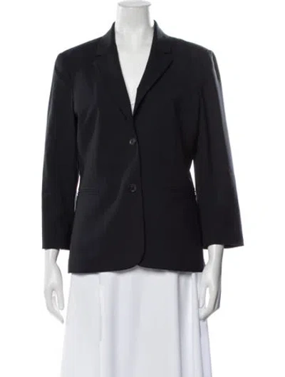 Pre-owned The Row Virgin Wool Blazer In Blue
