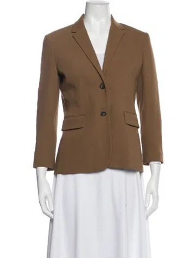 Pre-owned The Row Virgin Wool Blazer In Brown