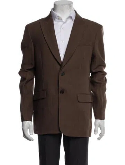 Pre-owned The Row Virgin Wool Blazer In Brown