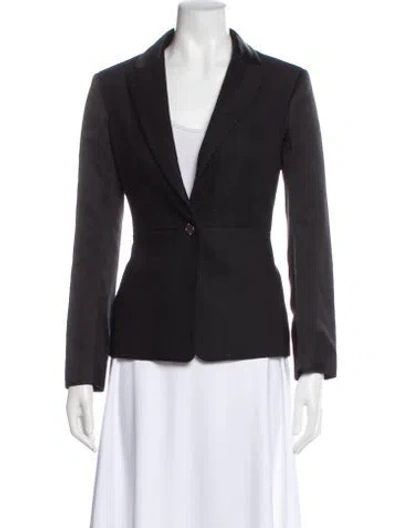 Pre-owned The Row Virgin Wool Blazer In Gray