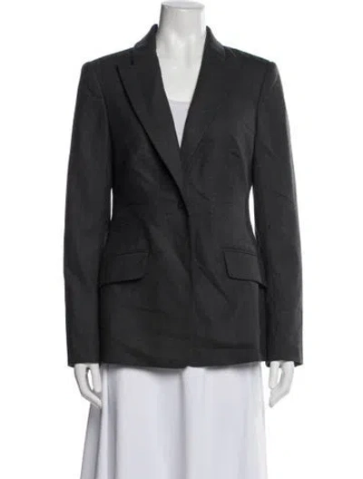 Pre-owned The Row Virgin Wool Blazer In Gray