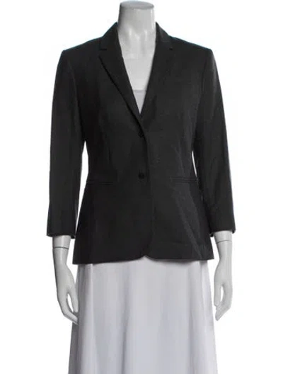 Pre-owned The Row Virgin Wool Blazer In Gray