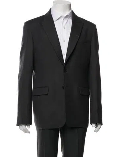 Pre-owned The Row Virgin Wool Blazer In Grey