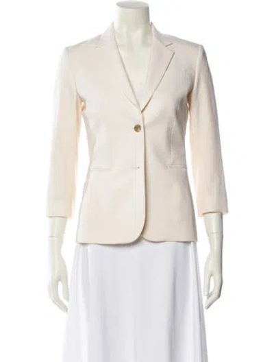 Pre-owned The Row Virgin Wool Blazer In Neutral