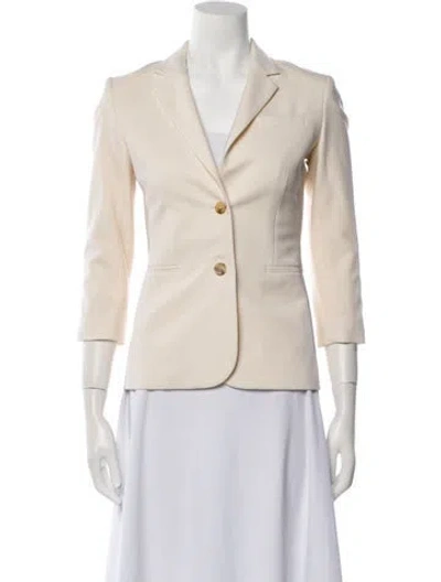 Pre-owned The Row Virgin Wool Blazer In Neutral