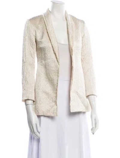 Pre-owned The Row Virgin Wool Blazer In Neutral