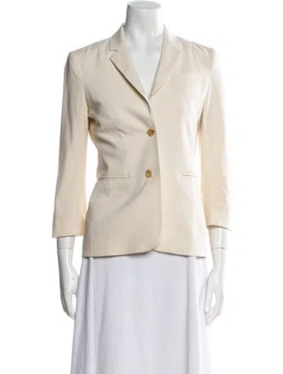 Pre-owned The Row Virgin Wool Blazer In Neutral
